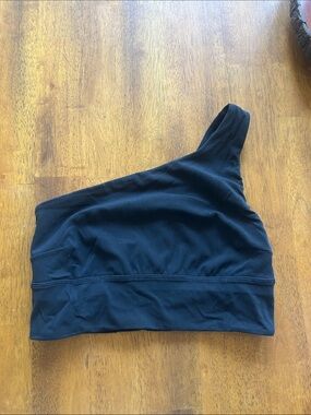 lululemon athletica Align Black One-Shoulder Crop Top